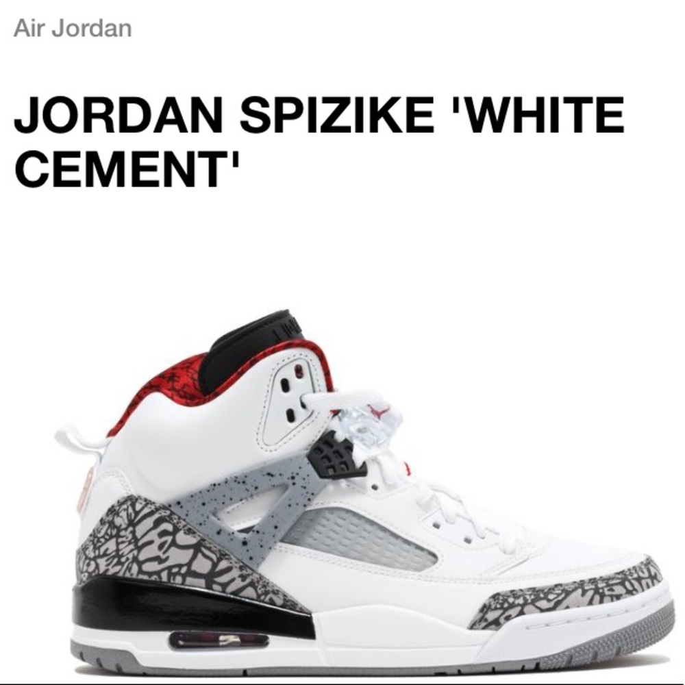 Youth JORDAN Spike Lee collab sz 7Y Brooklyn sneaks cement white leather #317321